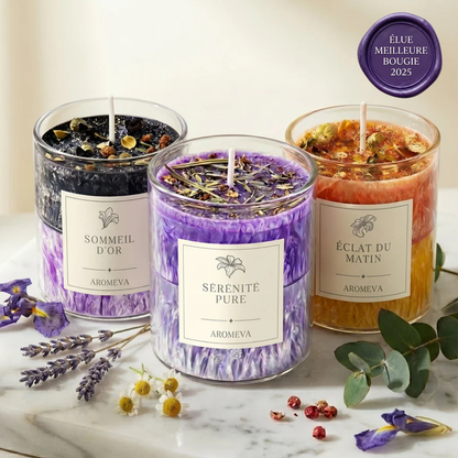 Coffret Découverte Aromeva — 3 bougies aromathérapiques